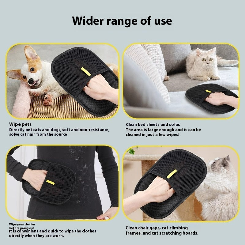 Pet Hair Remover Glove — Gentle Grooming for Dogs & Cats